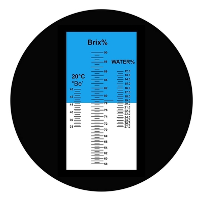 Refrattometro portatile Brix compatto 0-40% Brix e 0-25% Alcol per lo zucchero di vino