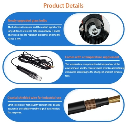 5m Sensore idrico a cavo standard Probe IP68 Protezione pH e compensazione della temperatura
