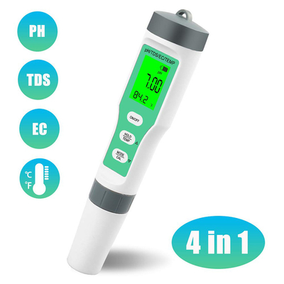 4 in 1 tester impermeabile per acquari e idroponica pH/TDS/EC/temperometro