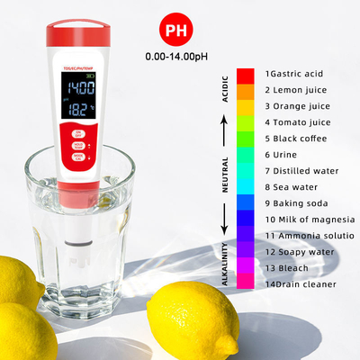 Accuratezza del pH ± 0,05 pH Tester digitale dell'acqua per acquari in piscina Acqua potabile