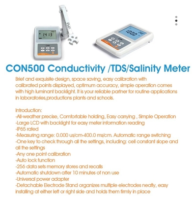 Trasformatore 100 220V Conduttività del bancone per tutte le condizioni atmosferiche/TDS/salinometro per laboratorio