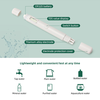 TDS-metro ad alta precisione a un pulsante tipo 0-9990ppm gamma di misura accuratezza ±2%