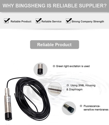 IP68 DO Sensore di misura Meter Sonda per la misurazione accurata dell'ossigeno disciolto in acqua