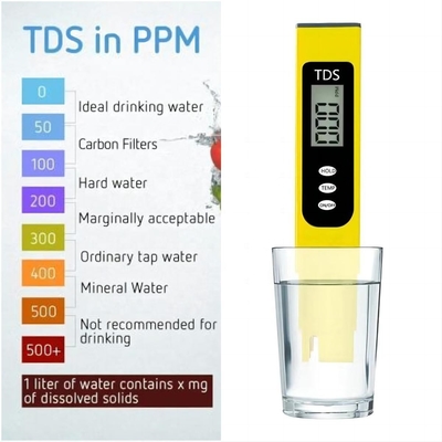 155 mm TDS PH Combo Tester portatile per l'industria del trattamento delle acque